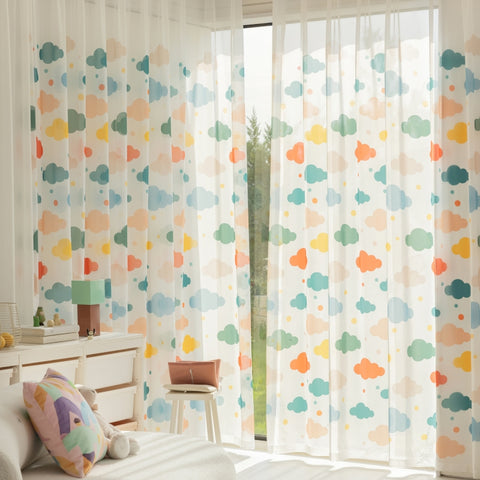 Transparente Wolkenmuster für das Kinderzimmer