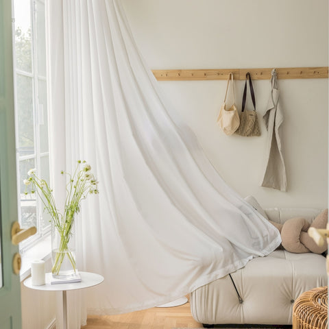 Weicher transparenter Vorhang für Schlafzimmer