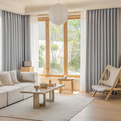 Grauer dicker Chenille-Jacquard-Vorhang für das Wohnzimmer