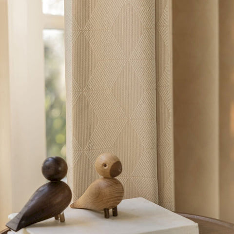 Eleganter geometrischer Jacquard-Vorhang