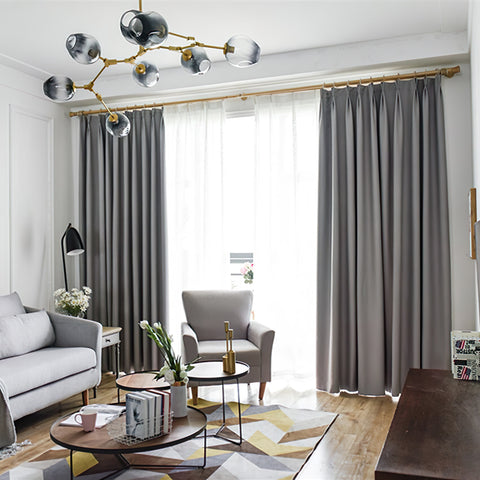 Vorhang für graues Wohnzimmer