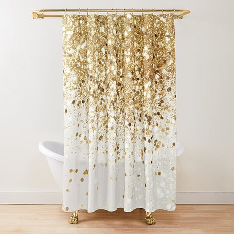 Goldener Duschvorhang (L180cm x H200cm)