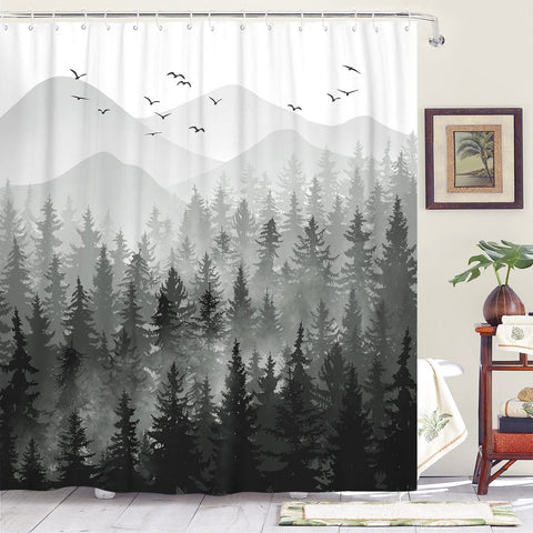 Waldduschvorhang (L180cm x H200cm)