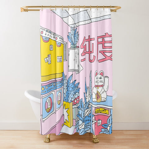 Japanischer Duschvorhang (L180cm x H200cm)