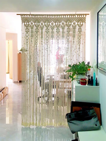 Makramee-Türvorhang <br /> (L60cm x 230cm)