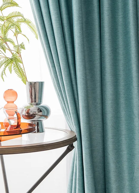 Rideau Bleu Ciel Style Lin