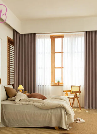 Rideau Marron Lin