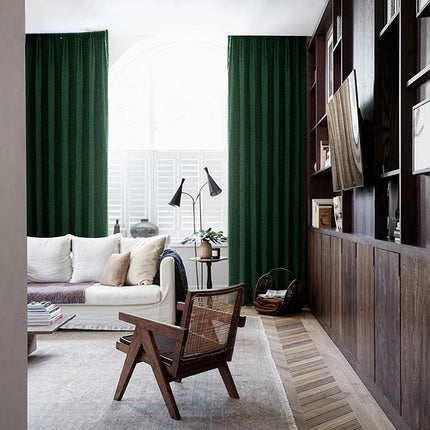 Rideau Vert Sapin Salon
