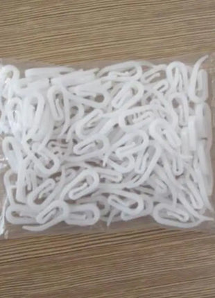 Kunststoffhaken für Vorhänge (100 Stück)