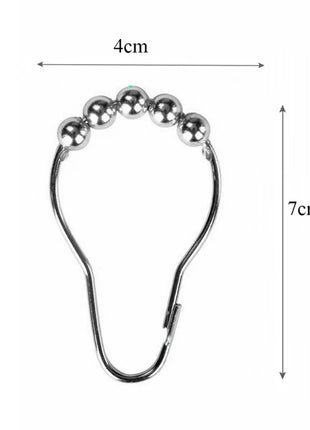 Kugelhaken aus Messing für Duschvorhänge (12 Stück)