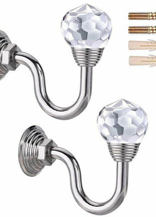 Wandhaken mit Kristall – 2er-Set