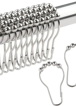 Kugelhaken aus Messing für Duschvorhänge (12 Stück)
