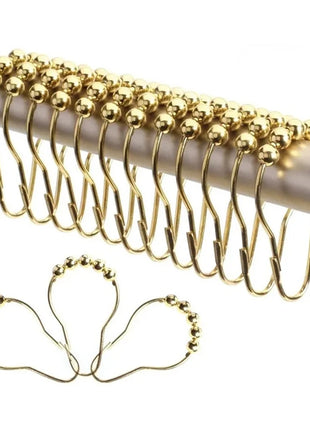 Kugelhaken aus Messing für Duschvorhänge (12 Stück)
