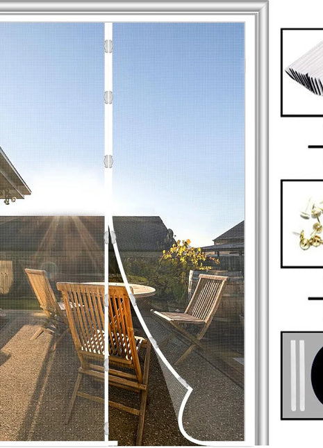 Magnetische Moskitonetztür