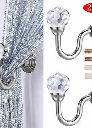 Wandhaken mit Kristall – 2er-Set