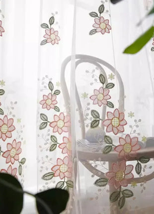 Transparente Blumen, rosa Dekoration
