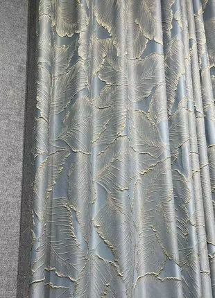 Nordischer silberblauer Vorhang