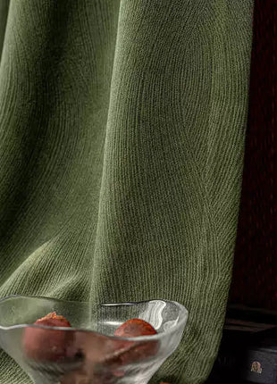 Chenille-Samt-Jacquard-Vorhang mit Wellenmuster