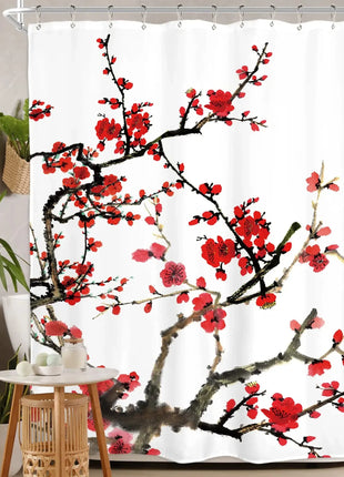 Japanischer Sakura-Duschvorhang (L 180 cm x H 200 cm)