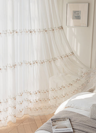 Transparentes Blattmuster-Fenster-Wohnzimmer