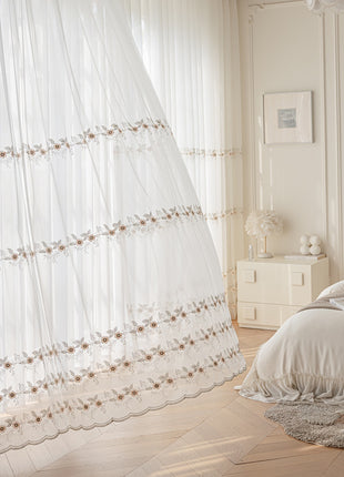 Transparentes Blattmuster-Fenster-Wohnzimmer