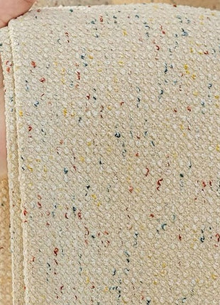 Gemütlicher, ecrumelierter Frotteevorhang für das Schlafzimmer