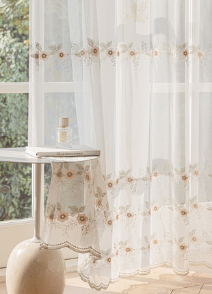 Transparentes Blattmuster-Fenster-Wohnzimmer