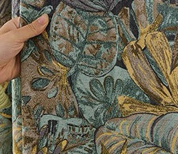 Verdunkelungsvorhänge Art-Deco-blaues elegantes Wohnzimmer