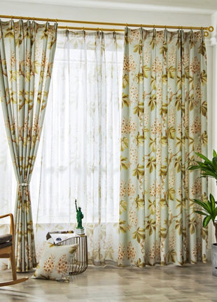Vintage-Natur-Schlafzimmervorhang