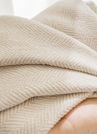 Moderner Vorhang aus Leinen in Beige