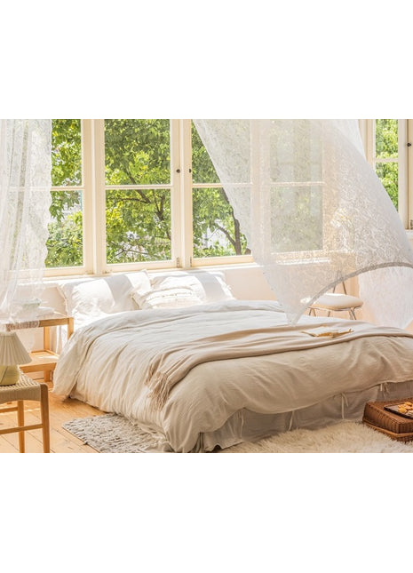 Transparentes Vintage-Wohnzimmer aus Spitze