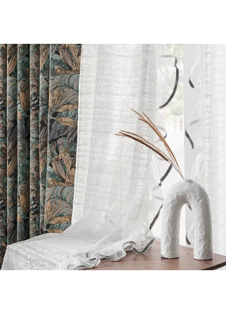 Verdunkelungsvorhänge Art-Deco-blaues elegantes Wohnzimmer