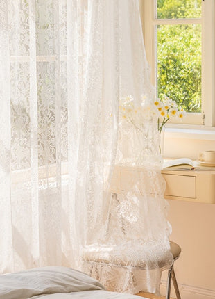 Transparentes Vintage-Wohnzimmer aus Spitze
