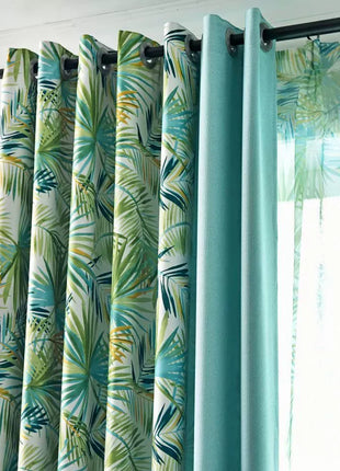 Vorhang mit tropischen Blättern