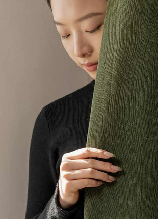 Chenille-Samt-Jacquard-Vorhang mit Wellenmuster
