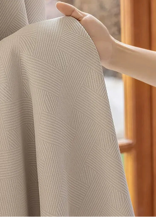 Moderner Vorhang aus Leinen in Beige