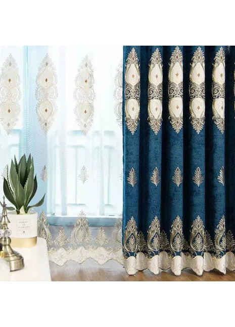 Luxuriöser blauer Samt