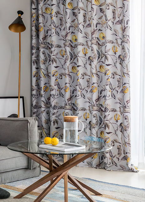 Double Rideaux Fleuris