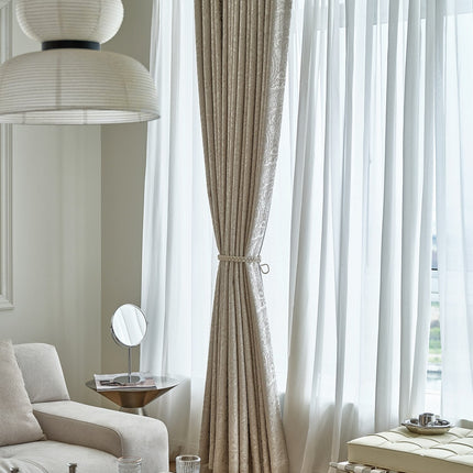 Rideau Blanc Motif