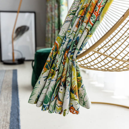 Rideau Feuilles Tropicales