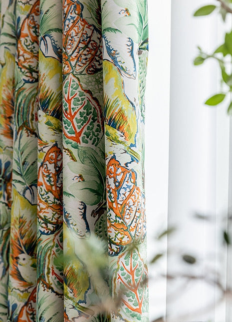 Rideau Feuilles Tropicales