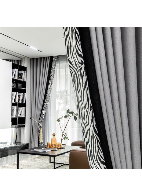 Moderner Zebra-Vorhang