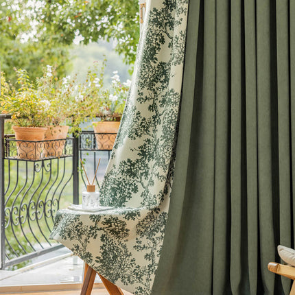 Rideau Motif Vert