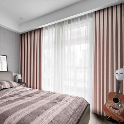 Rideau Rose Brillant Moderne