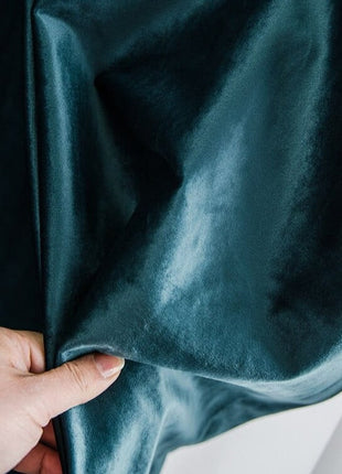 Rideau Satin Bleu