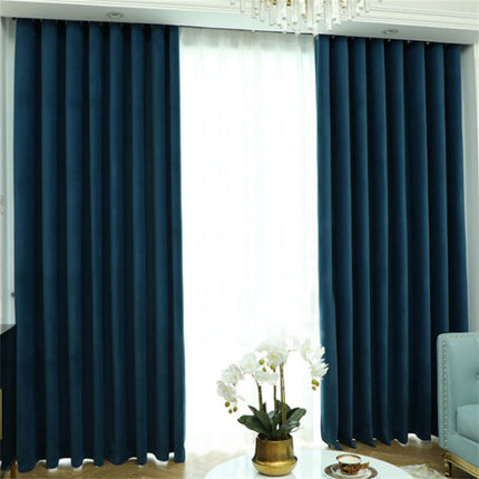 Rideau Velours Bleu Canard