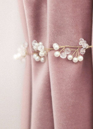 Rideau Velours Rose