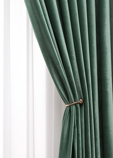 Rideau Vert Velours Tendance