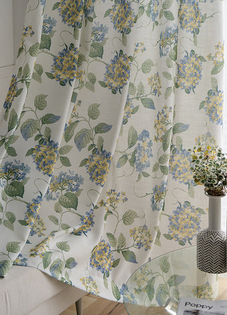 Rideau blanc provençal