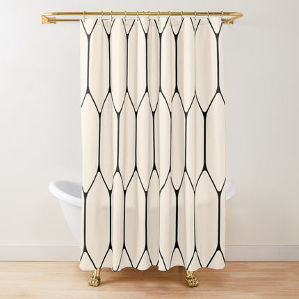 Rideau de Douche motif Geometrique (L180cm x H200cm)
